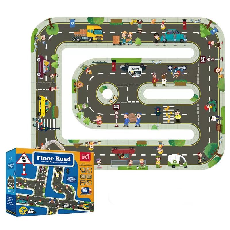 Riesiges Auto-Rundkurs-Puzzle