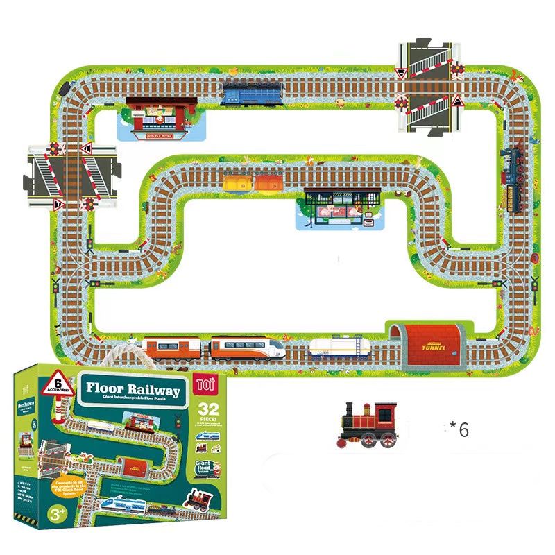 Riesiges Auto-Rundkurs-Puzzle