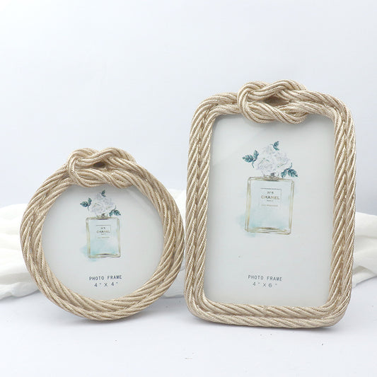 Cadre photo vintage pour enfants avec effet corde