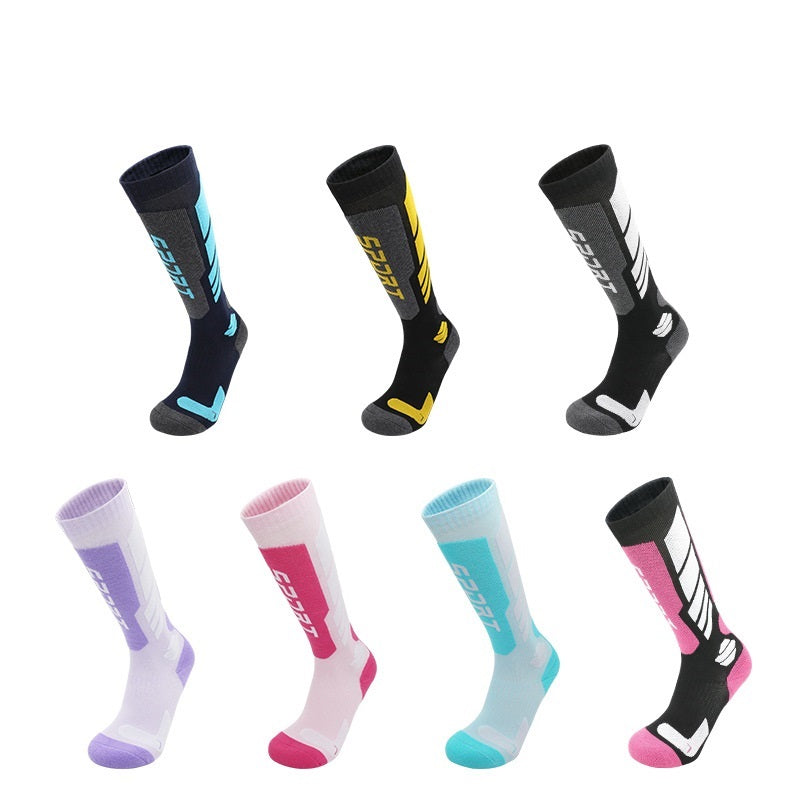 Calcetines largos de esquí de invierno para niños y niñas.
