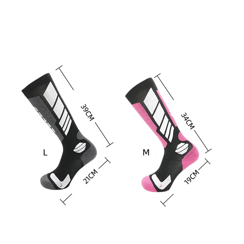 Calcetines largos de esquí de invierno para niños y niñas.