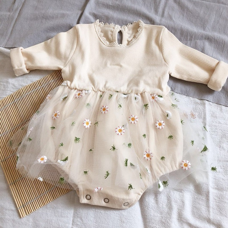 Baby-Mädchen-Body-Set mit Chiffonrock