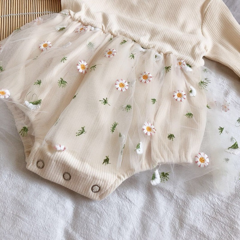 Baby-Mädchen-Body-Set mit Chiffonrock