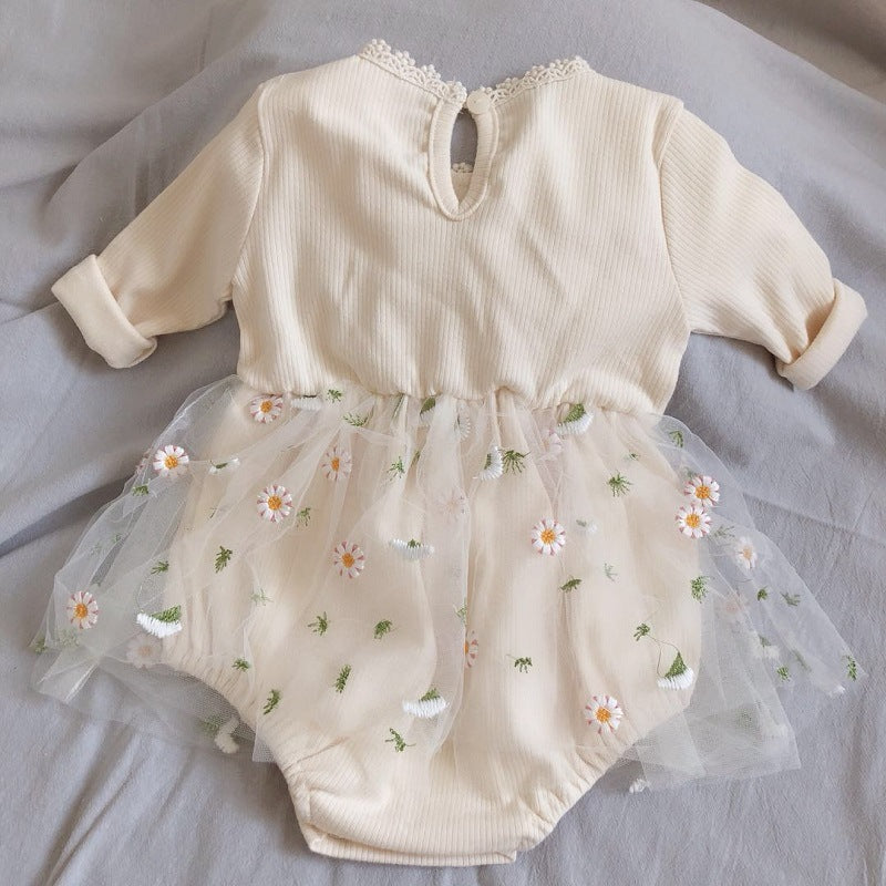 Baby-Mädchen-Body-Set mit Chiffonrock