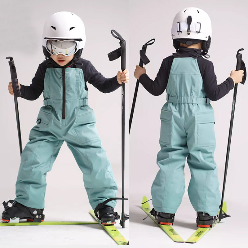 Conjunto de esquí infantil, abrigo y mono impermeable y transpirable para niños y niñas