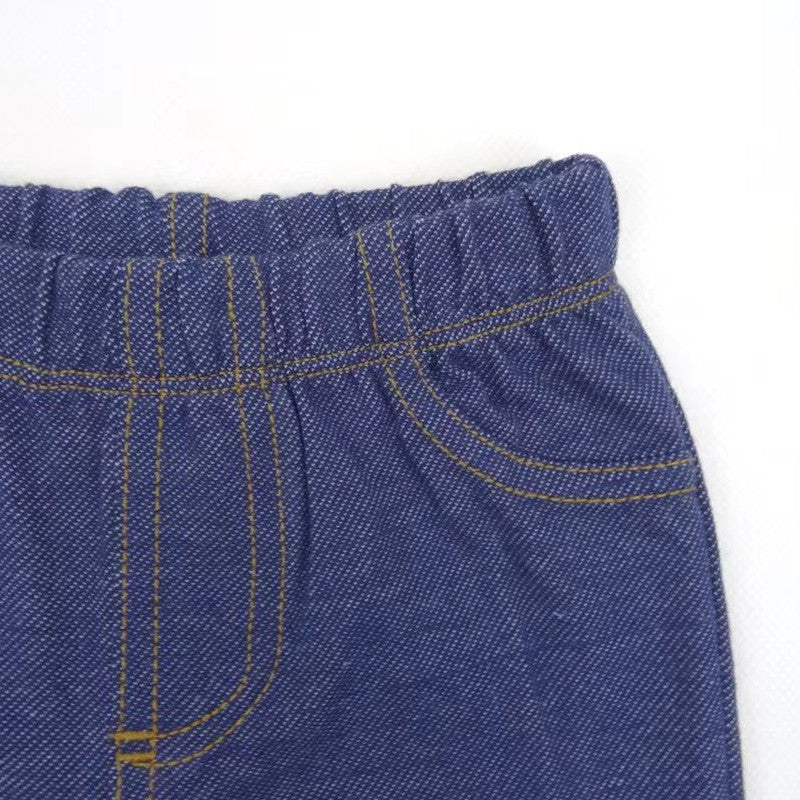 Set aus geblümtem Top und Jeans für Baby-Mädchen