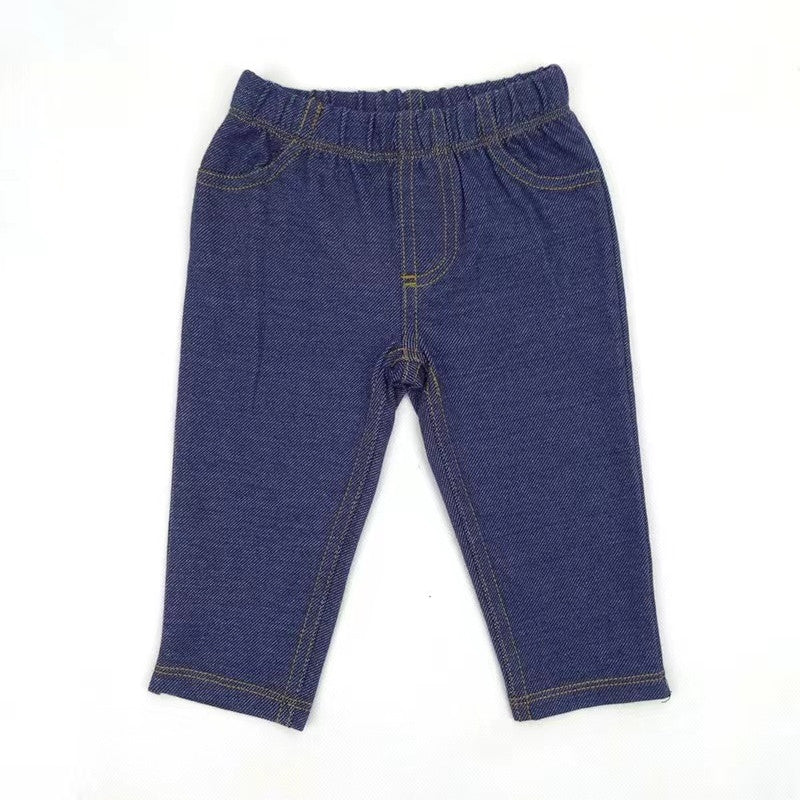 Set aus geblümtem Top und Jeans für Baby-Mädchen