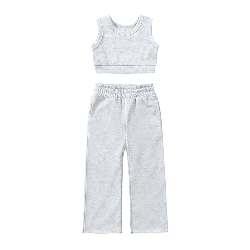 Set aus ärmellosem Top und weiter Jogginghose für kleine Mädchen
