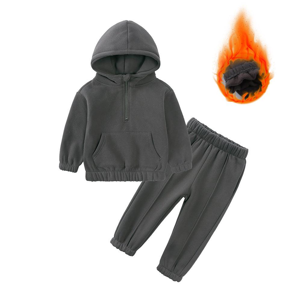 Conjunto de jogging infantil: sudadera con capucha y pantalón de chándal