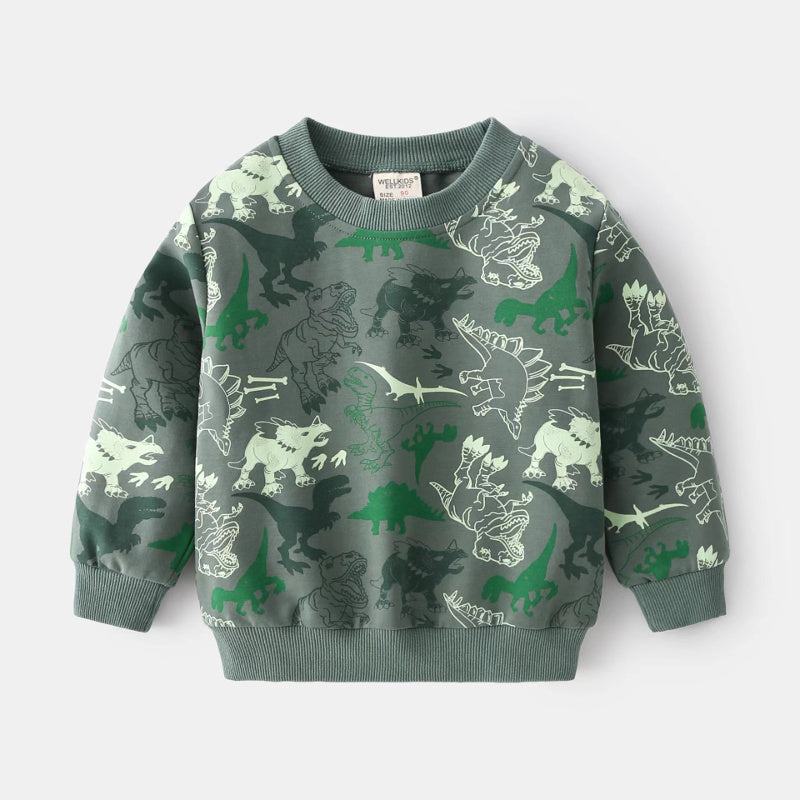 2-teiliges Jungen-Set mit Dinosaurier-Print