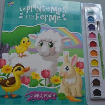 Frühling auf dem Bauernhof (Buch zum Malen mit Aquarell und Pinsel)