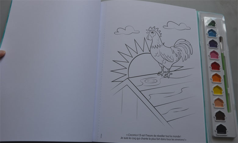 Frühling auf dem Bauernhof (Buch zum Malen mit Aquarell und Pinsel)