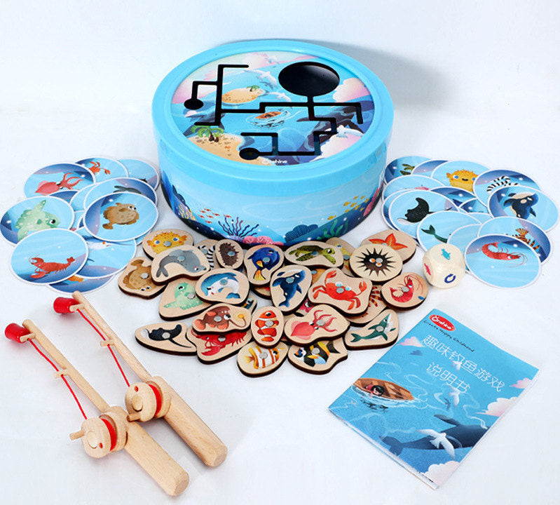 Angeln-Labyrinth-Spielzeug, magnetisches Fisch-Kind-Puzzle