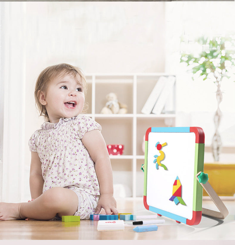 Mini-Schiefertafel für Kinder, magnetisierte Kreidezeichnung mit Magneten