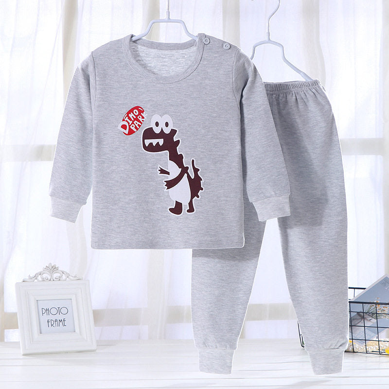 Pyjama imprimé animaux pour bébé garçon ou fille avec pull et pantalon
