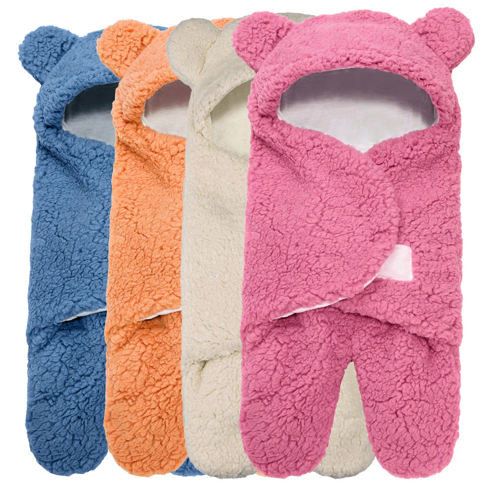 Warmer Plüsch-Schlafsack mit geteilten Beinen für Babys