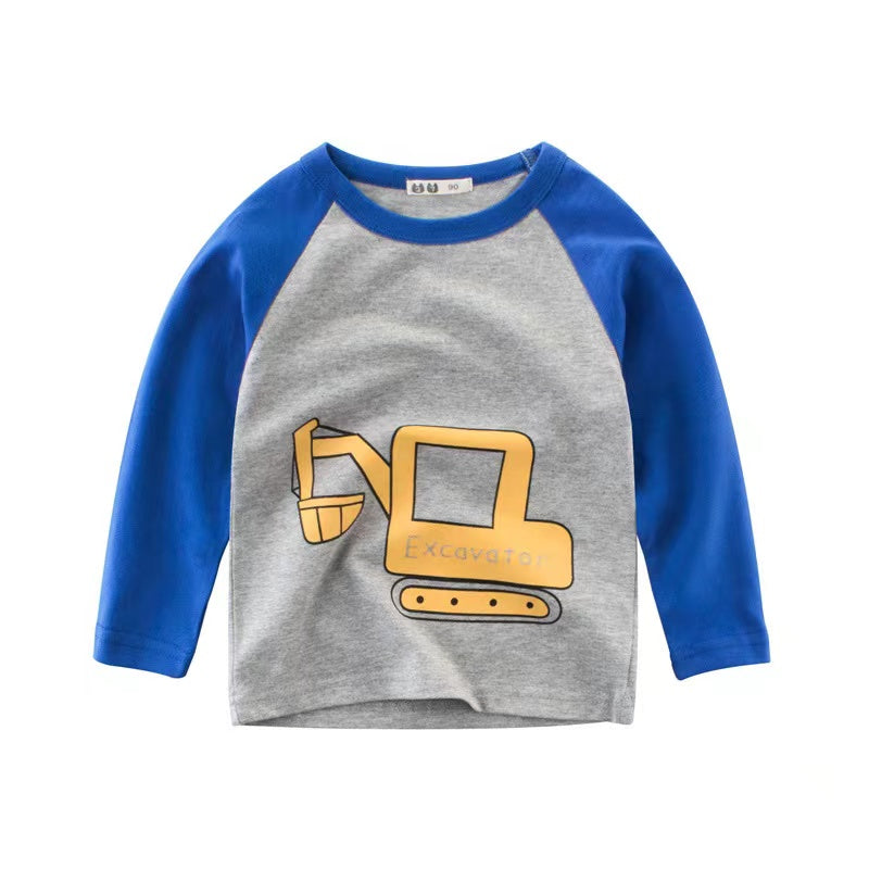 T-Shirt manches longues imprimé véhicules pour garçon