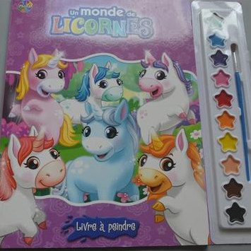 Un monde de Licornes (livre à peindre avec aquarelle et pinceau)