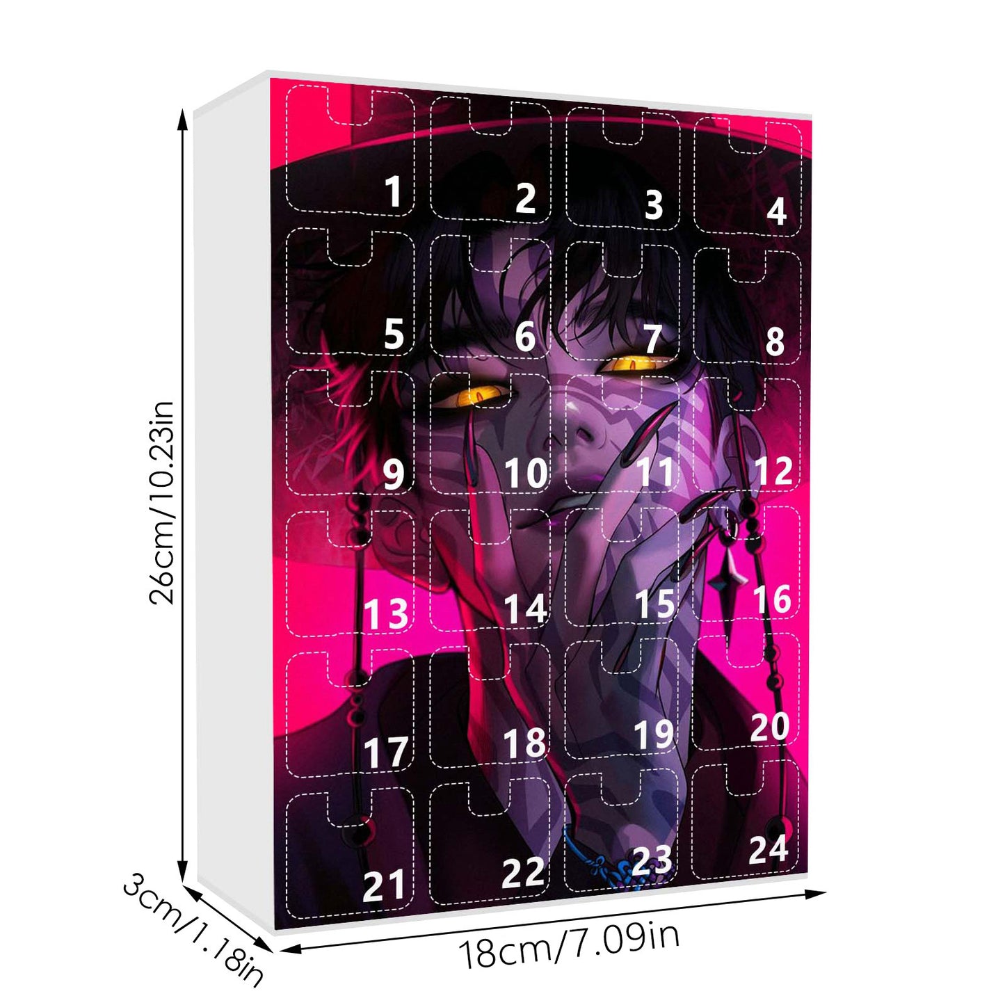 Calendrier de l’Avent K-pop Demon Hunters – Édition Limitée avec Porte-clés