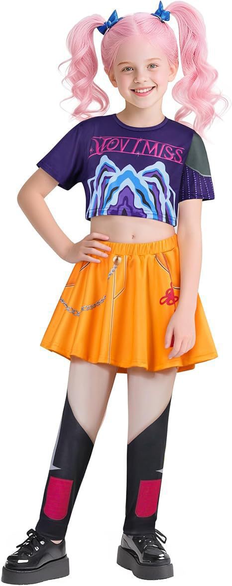 Déguisement Cosplay K-Pop Demon Hunters pour Fille – Costumes Rumi, Mira & Zoey, Halloween & Carnaval