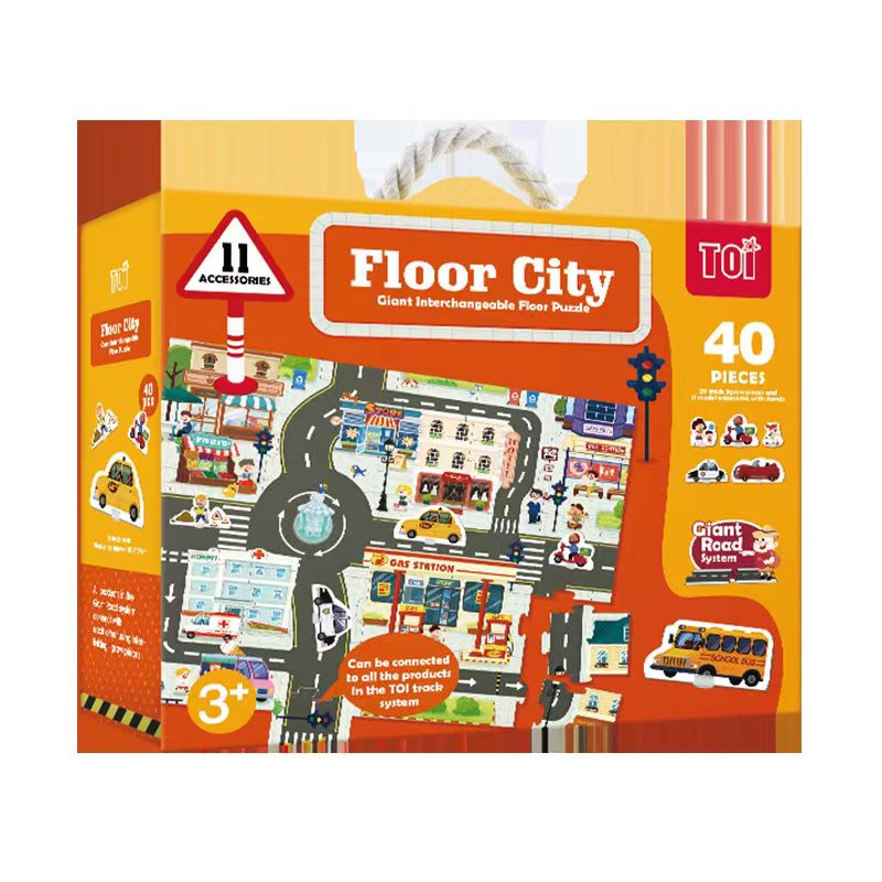 Riesiges Auto-Rundkurs-Puzzle