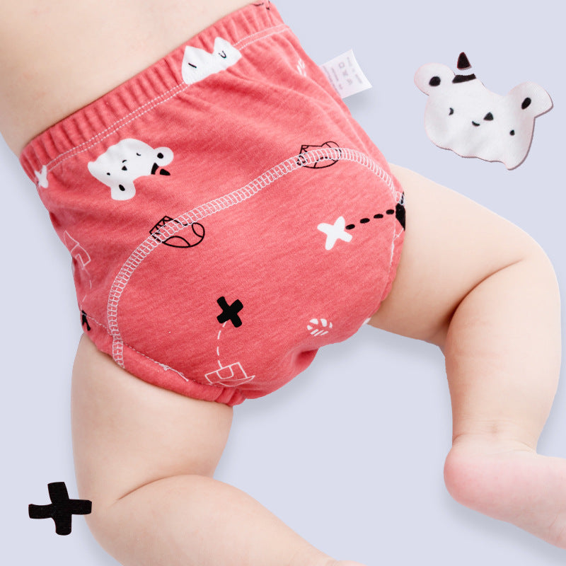 Lot de 4 Culottes d’Apprentissage Imperméables - Coton Respirant, Doublure Absorbante