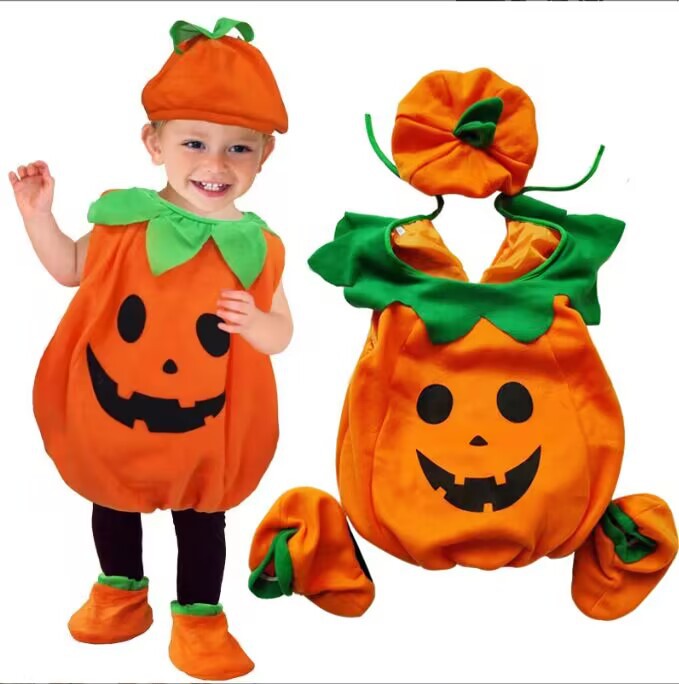 Déguisement enfant citrouille Halloween – De 80 à 150 cm