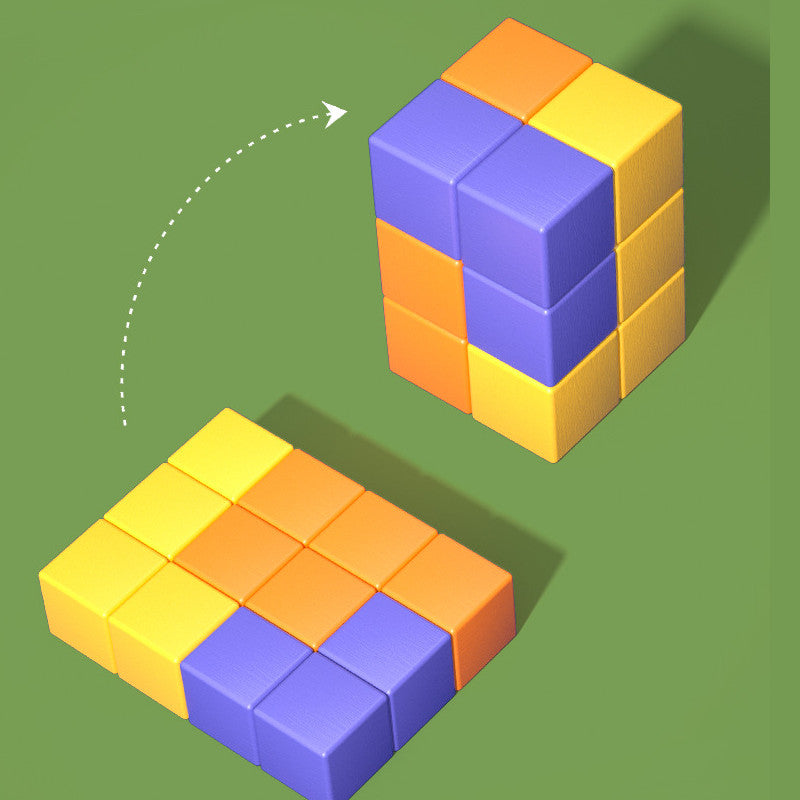 Cube "cinq en un" theme aventure dans la jungle éducatif pour enfant