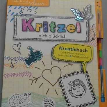 Kritzeil dich glücklich (Einfach mal relaxen) - bolígrafo incluido