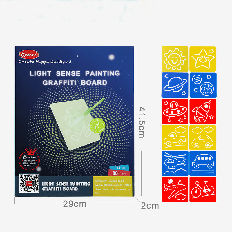 Pizarra de dibujo inteligente fluorescente