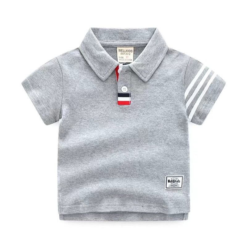 Kurzärmeliges Poloshirt aus Baumwolle für Jungen
