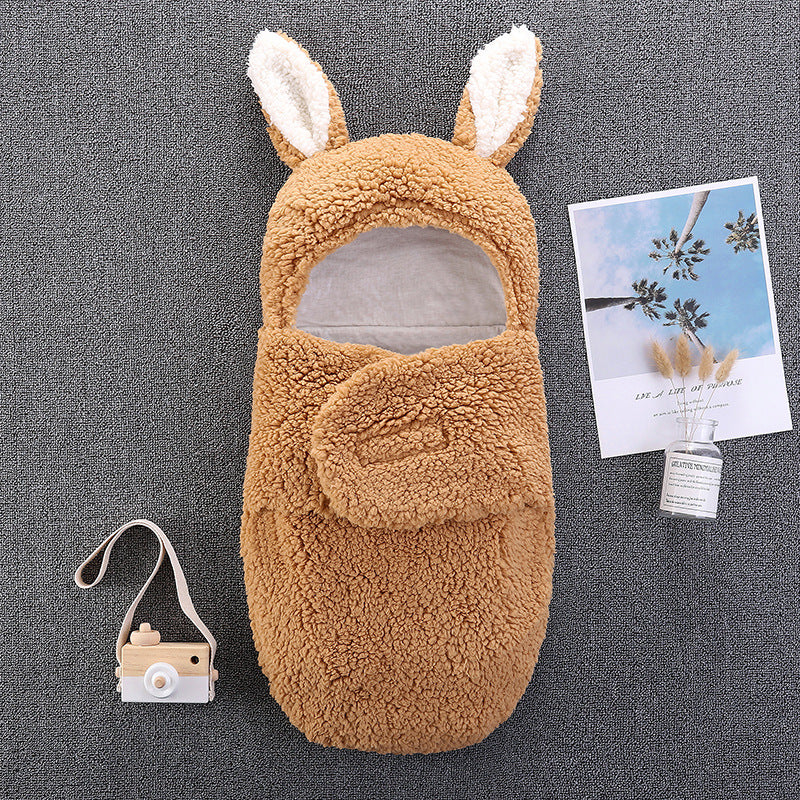 Saco de dormir grueso de plumón para recién nacidos
