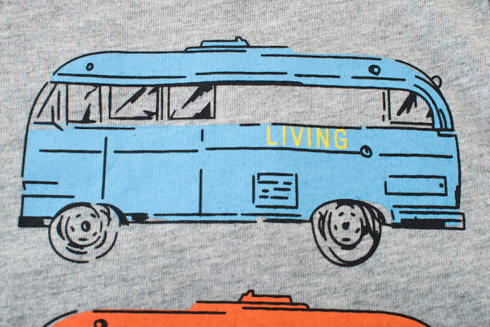 Langarm-T-Shirt für Jungen mit Bus-Aufdruck